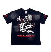 Hellstar Vintage Black Graphic T-Shirt