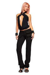 SERREN TOP - BLACK
