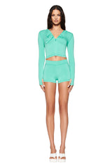 BLARE SHORT - GREEN : TURQUOISE : TEAL