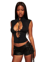 GEORGIA TOP - BLACK