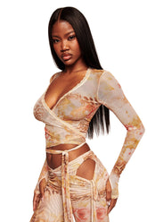 ERISKA TOP - DESERT ROSE