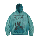 Roaring little eyes ERD24SS melancholic rich second-generation washed cracked NTR alien Tauren hoodie