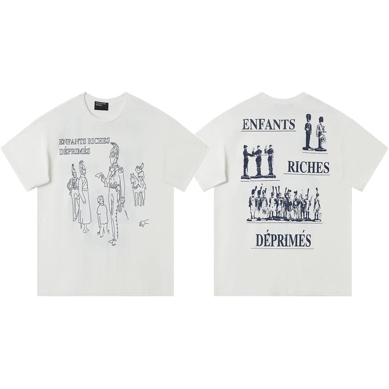 ERD melancholic rich second-generation washed old vtg short sleeved American trendy brand cleanfit heavyweight high street T-shirt for men (5)
