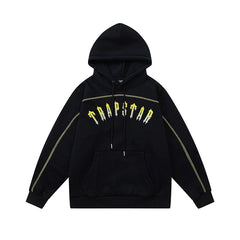 Trapstar niche trendy brand sweatshirt trousers sports leisure suit men and women couple autumn and winter plus velvet letter embroidery (46)