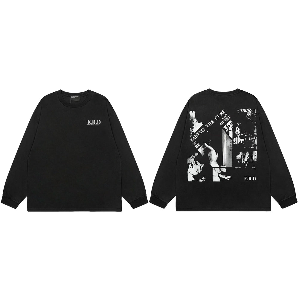 American ERD melancholy rich second-generation trendy brand cleanfit hem rolled edge long sleeved Vibe high street T-shirt couple style (23)