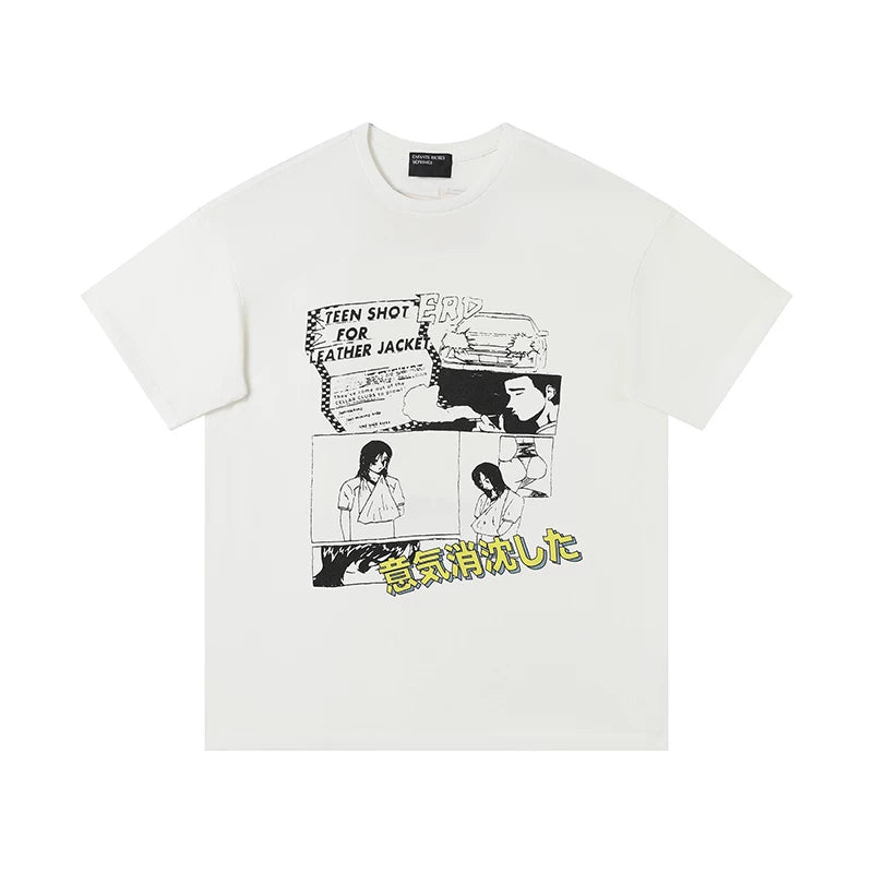 ERD melancholic rich second-generation washed old vtg short sleeved American trendy brand cleanfit heavyweight high street T-shirt for men (44)