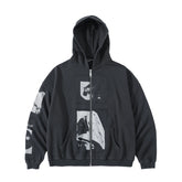 ERD 24SS Madonna Zip-Up Hoodie — Washed Black