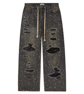 Vale Forever Iced Out Denim Pants — Black