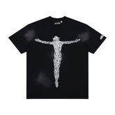 Hellstar Brain Cross Graphic Oversized Cotton T-Shirt