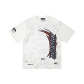 Hellstar Direct-to-Garment Graphic T-Shirt (White)