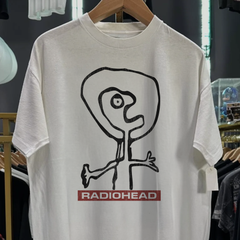 90S Radiohead Promo Washed White Tee