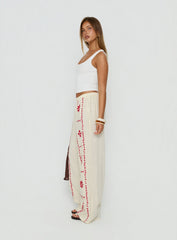 Grazia Pants Cream / Red