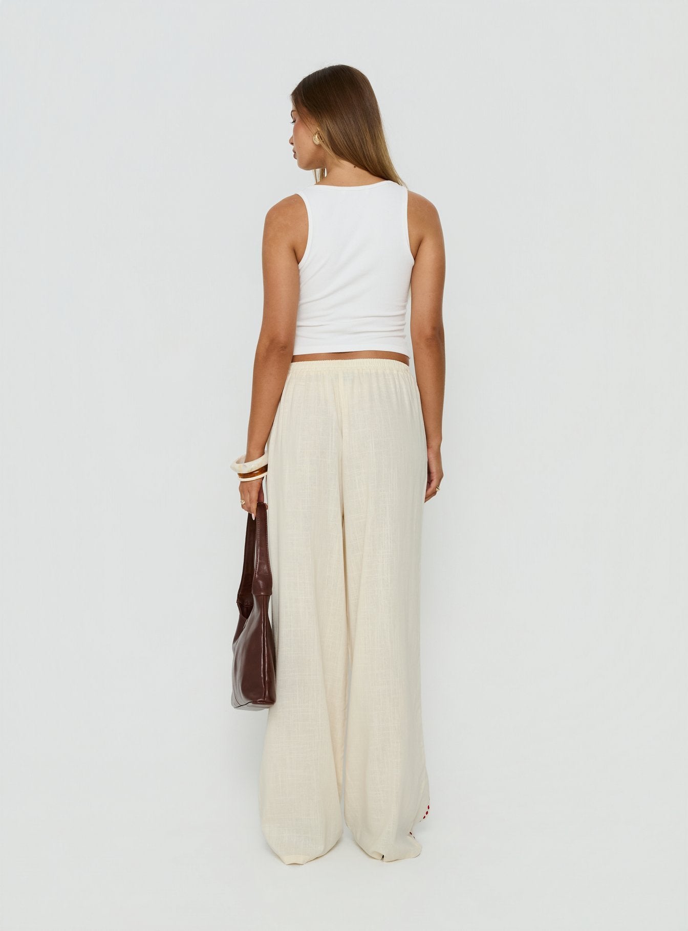 Grazia Pants Cream / Red