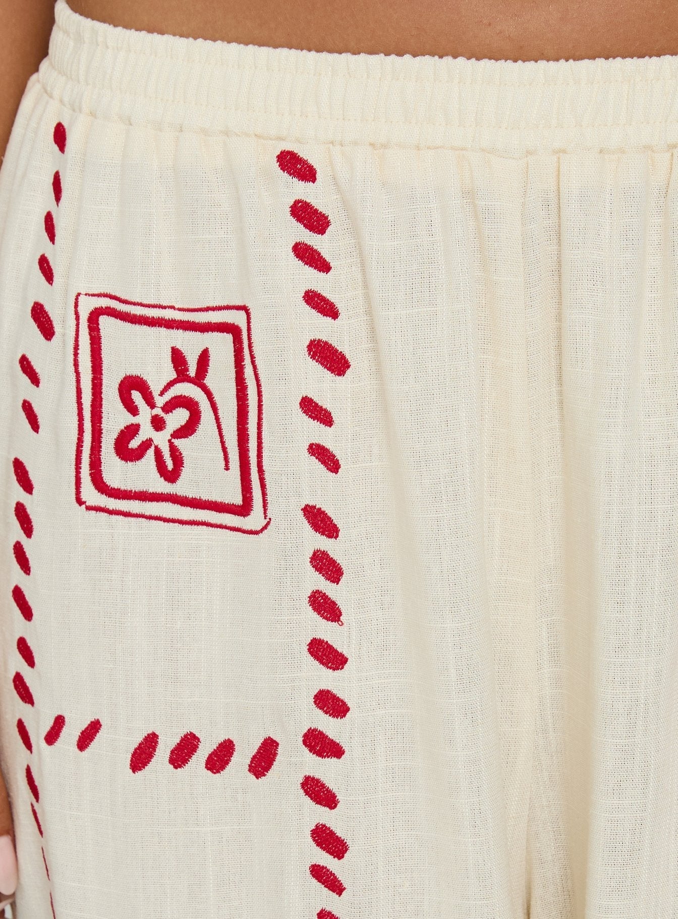 Grazia Pants Cream / Red