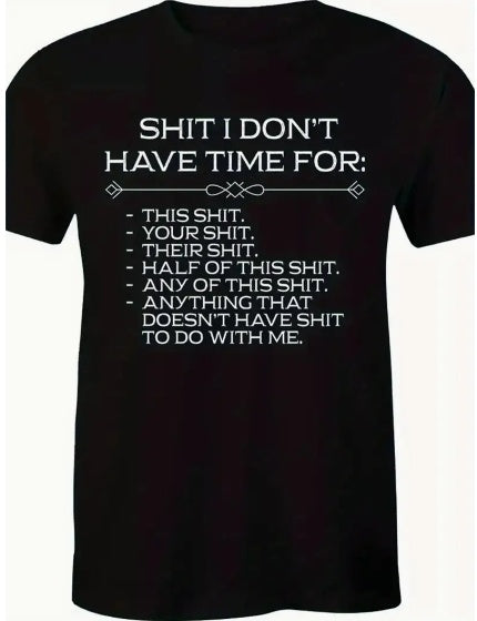 Casual Short-sleeved Crew Neck T-shirt