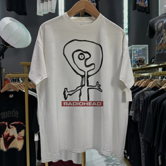 90S Radiohead Promo Washed White Tee