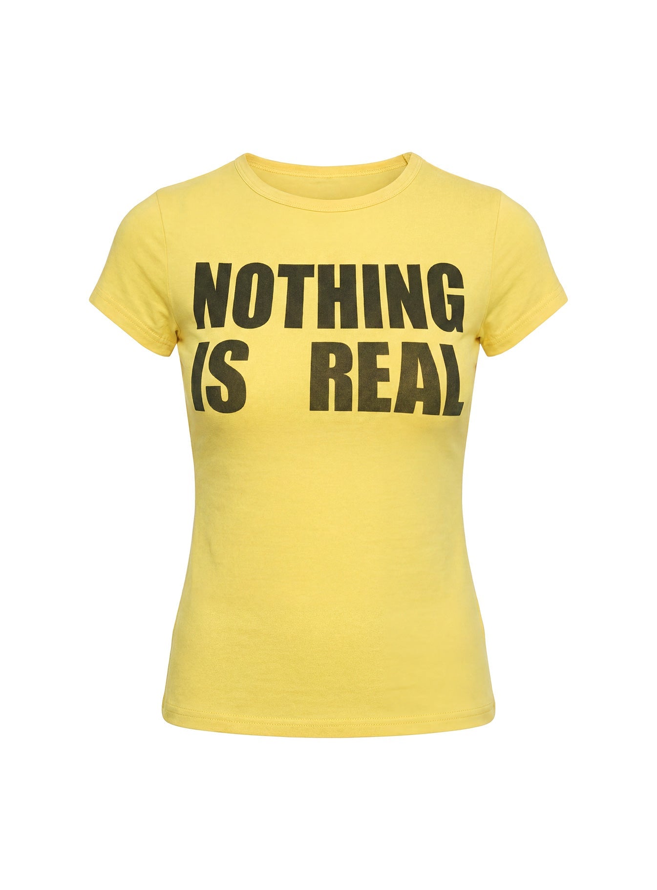Nothing Is Real Graphic Top Yellow / Black