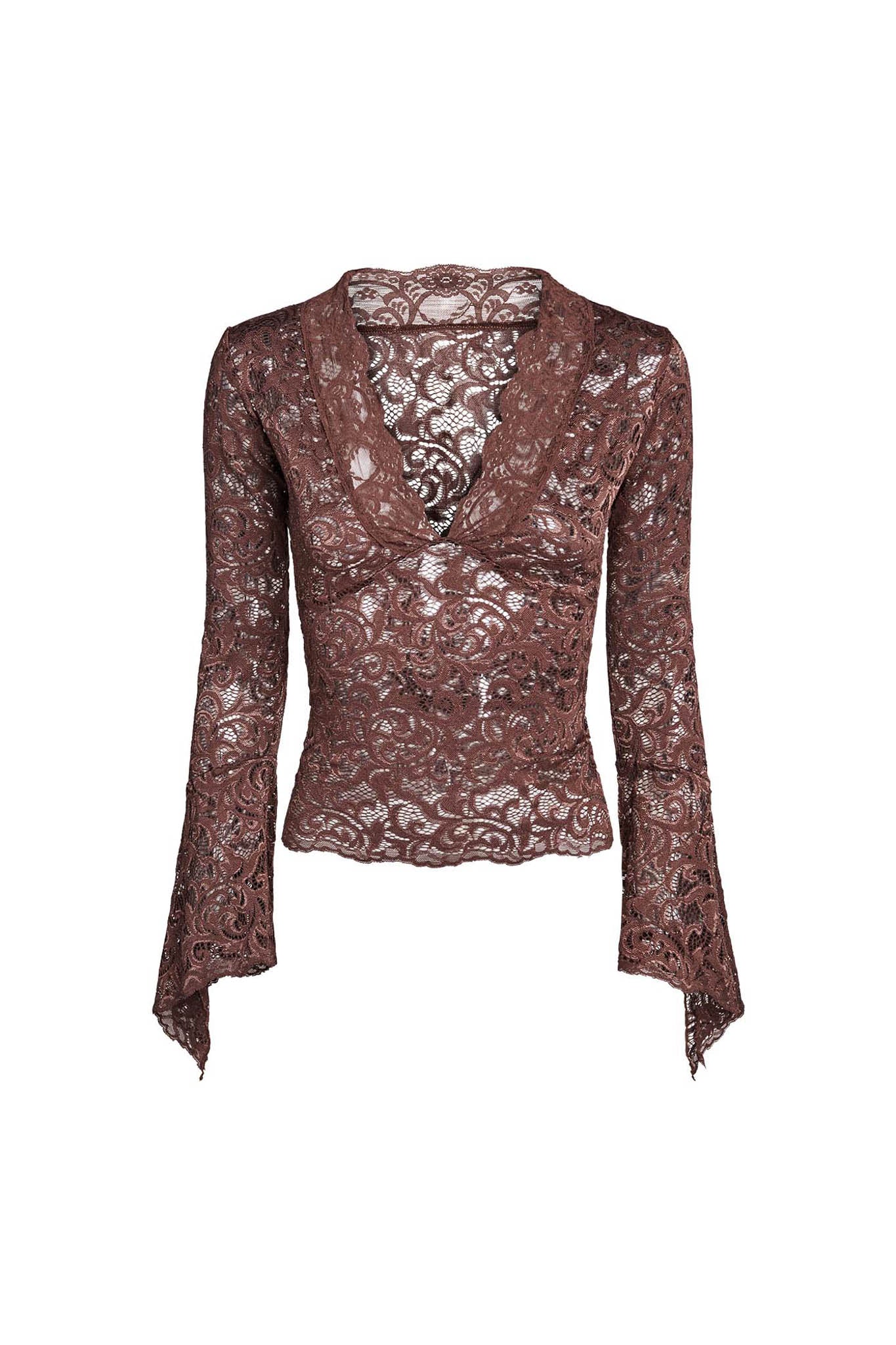 GEMMA TOP - NEUTRAL : CHOCOLATE
