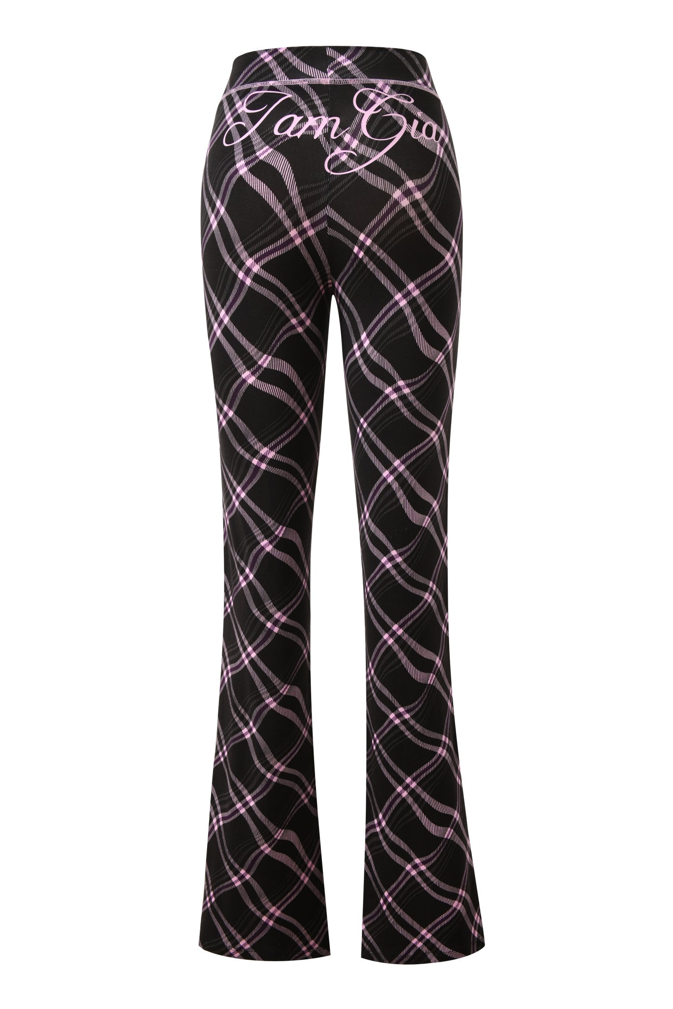 BLARE TRACKPANT - BLACK WARPED PLAID