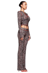 BLARE TRACKPANT - DARK LEOPARD
