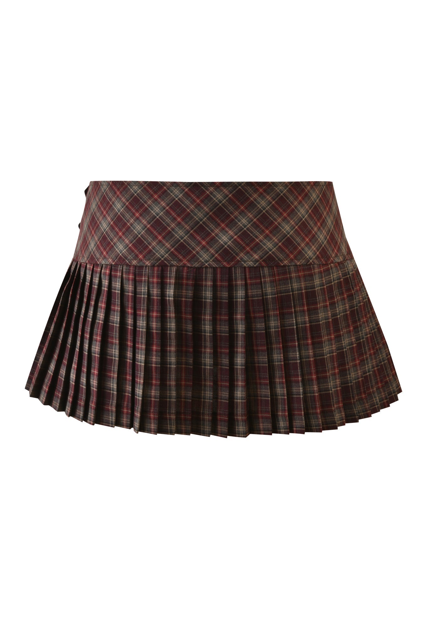 ROUX MINI SKORT - BURGUNDY PLAID