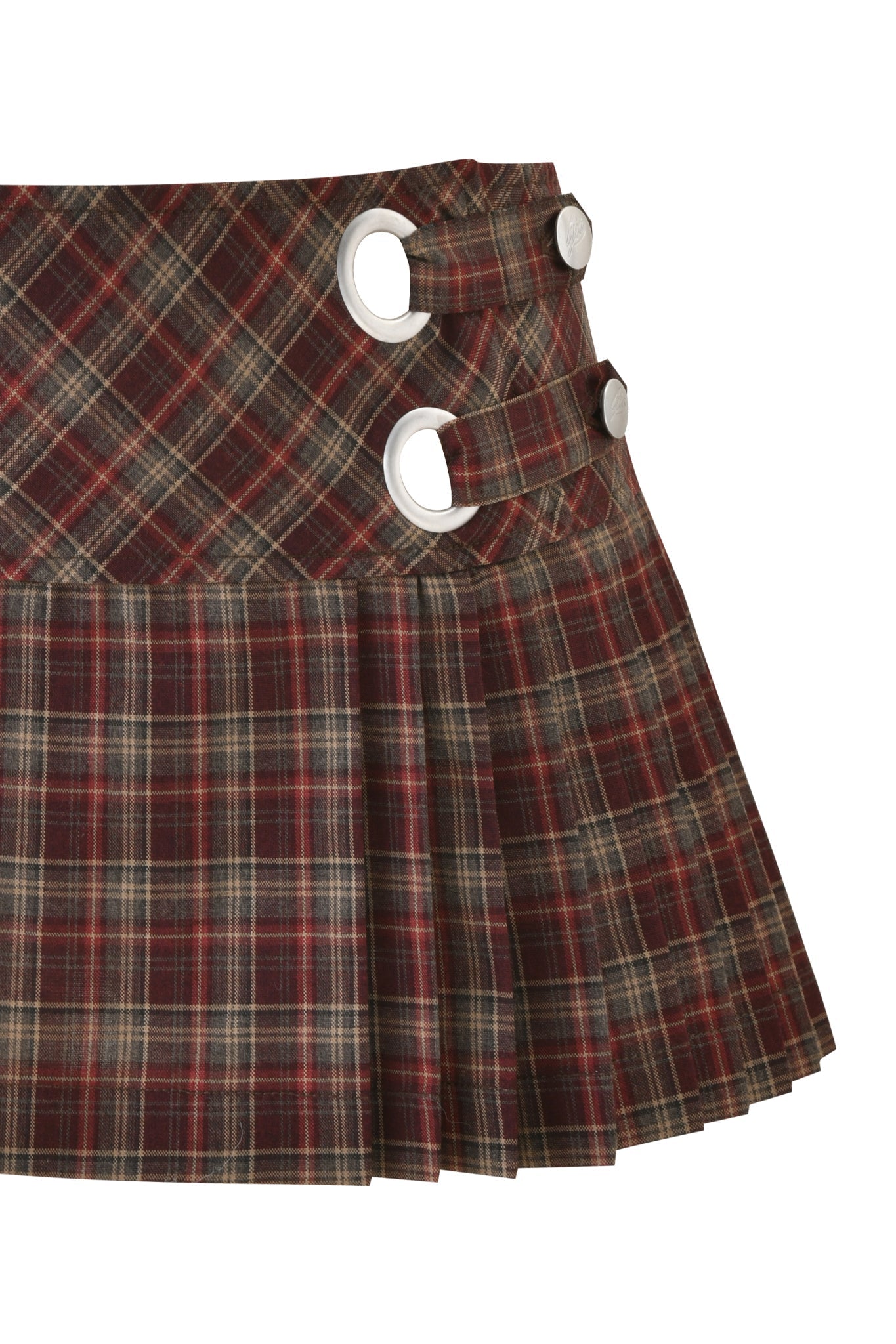 ROUX MINI SKORT - BURGUNDY PLAID