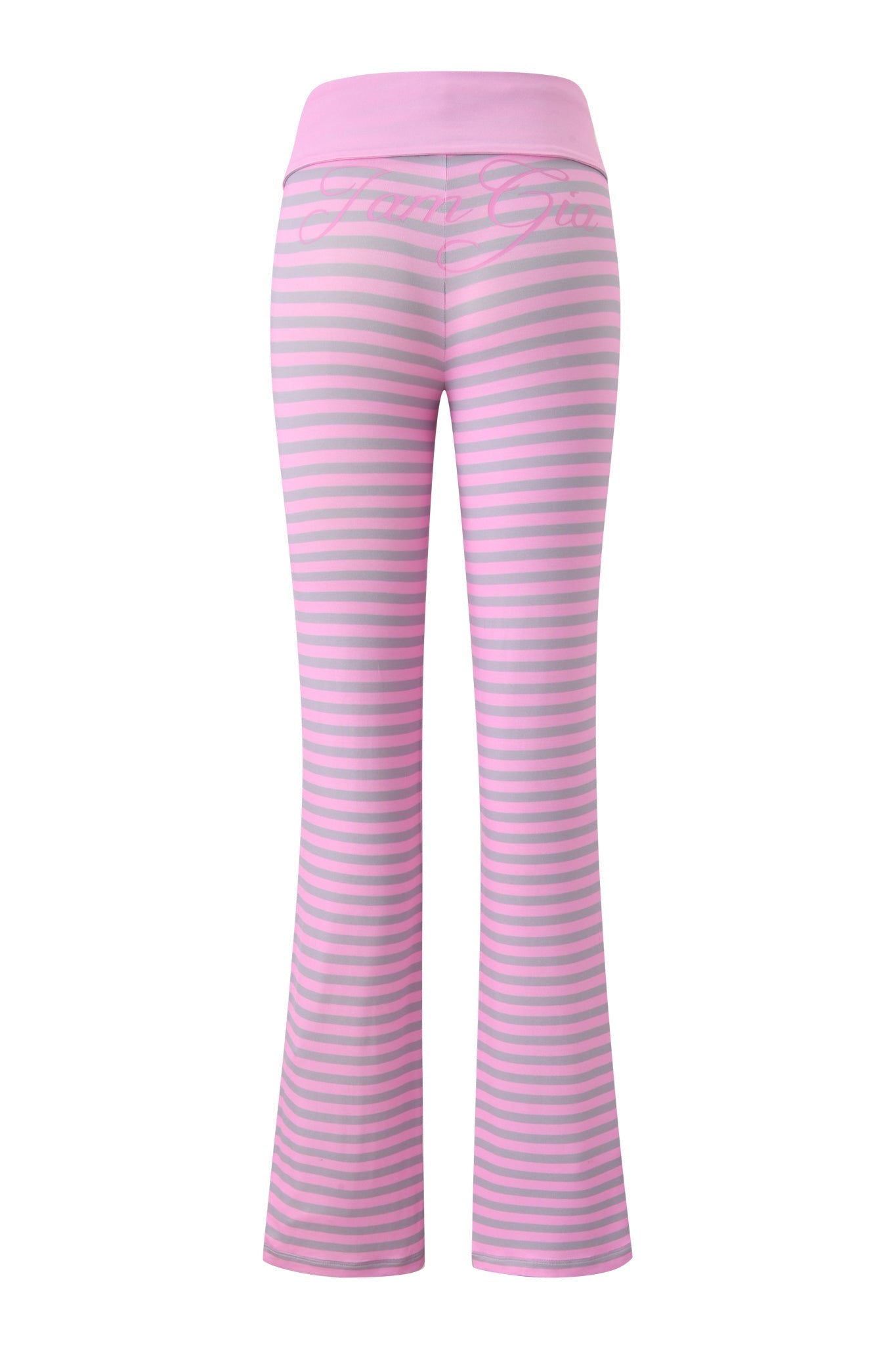 BLARE FOLDOVER TRACKPANT - LIGHT PINK STRIPE
