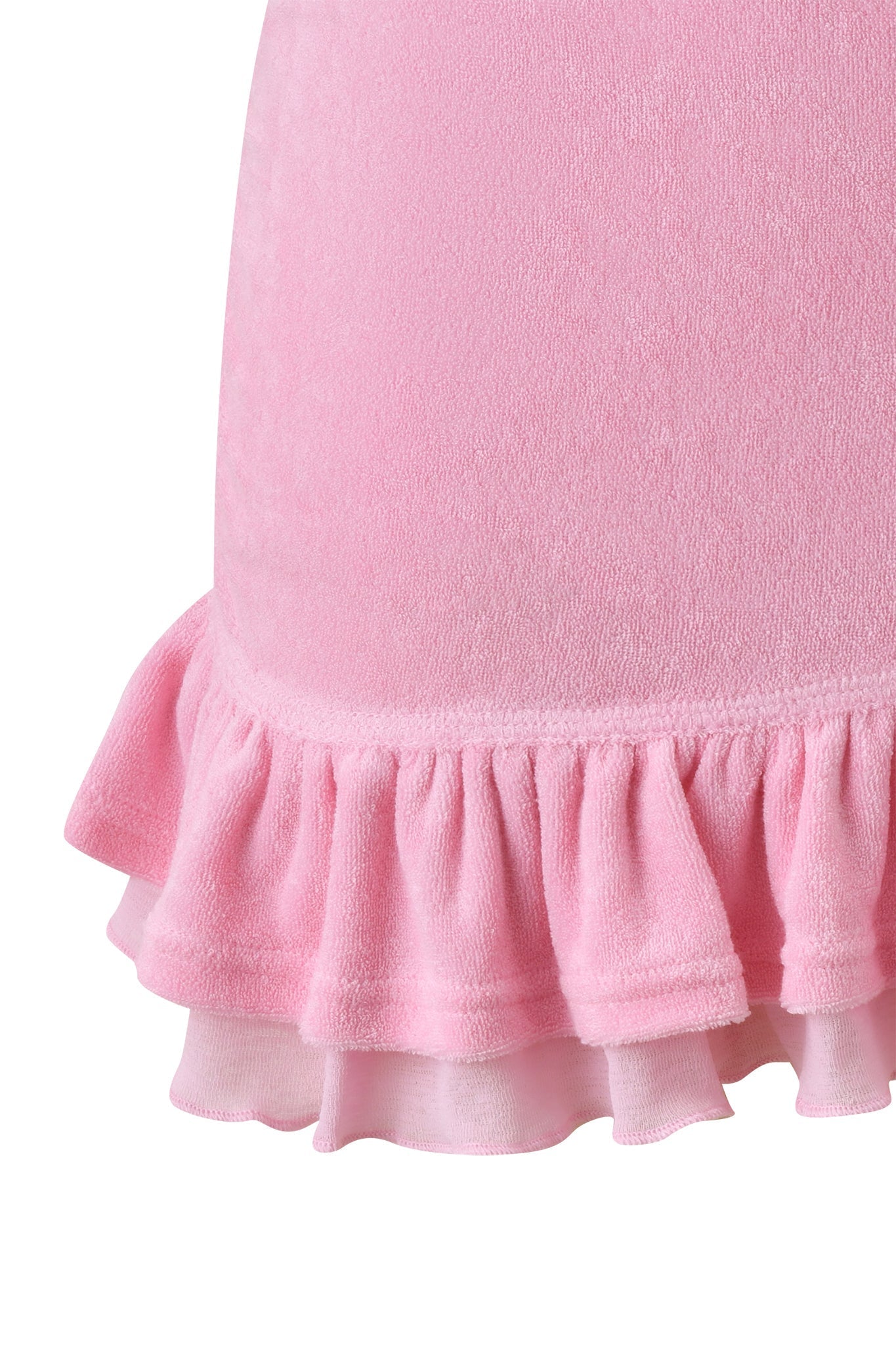 BRIELLE TERRY MINI SKIRT - PINK