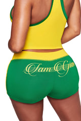BLARE PIPING SHORT - GREEN