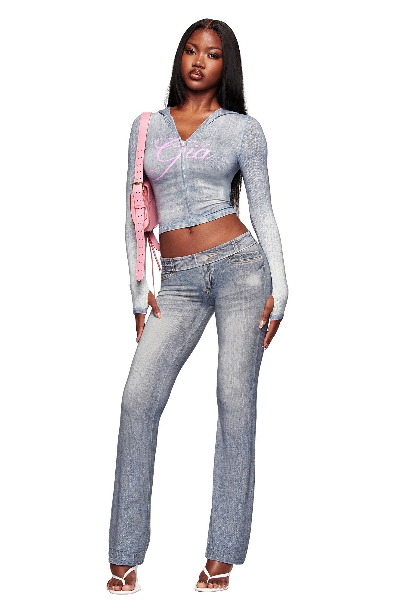 BLARE TRACKPANT - DENIM TROMPE L'OEIL