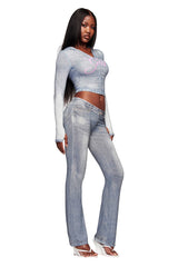 BLARE TRACKPANT - DENIM TROMPE L'OEIL