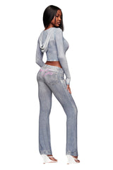 BLARE TRACKPANT - DENIM TROMPE L'OEIL