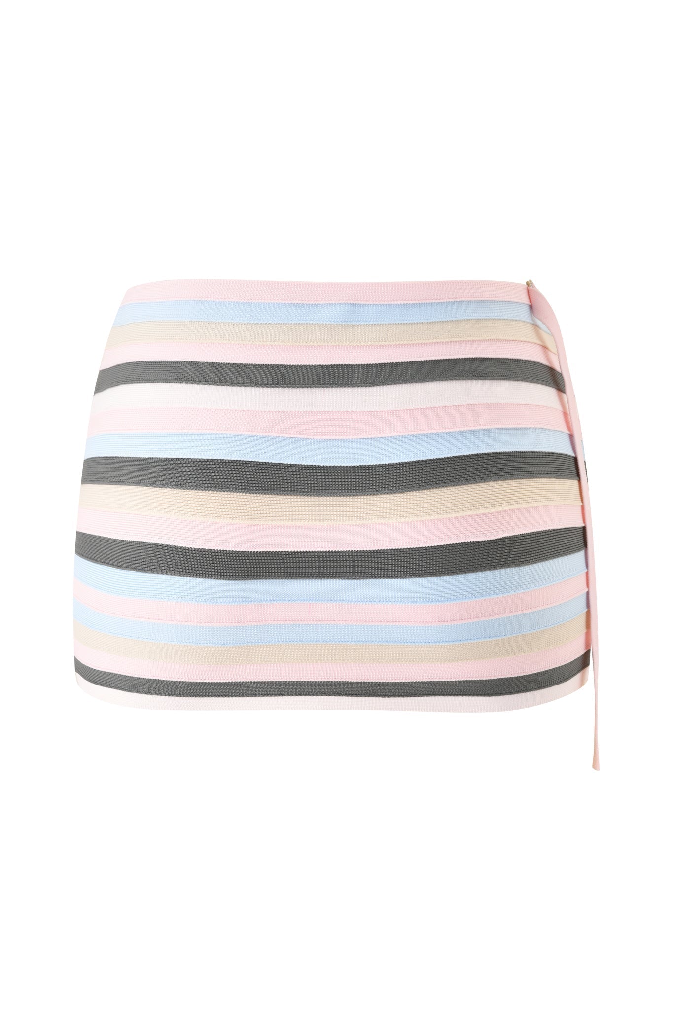 NYNA BANDAGE MINI SKIRT - BABY PINK