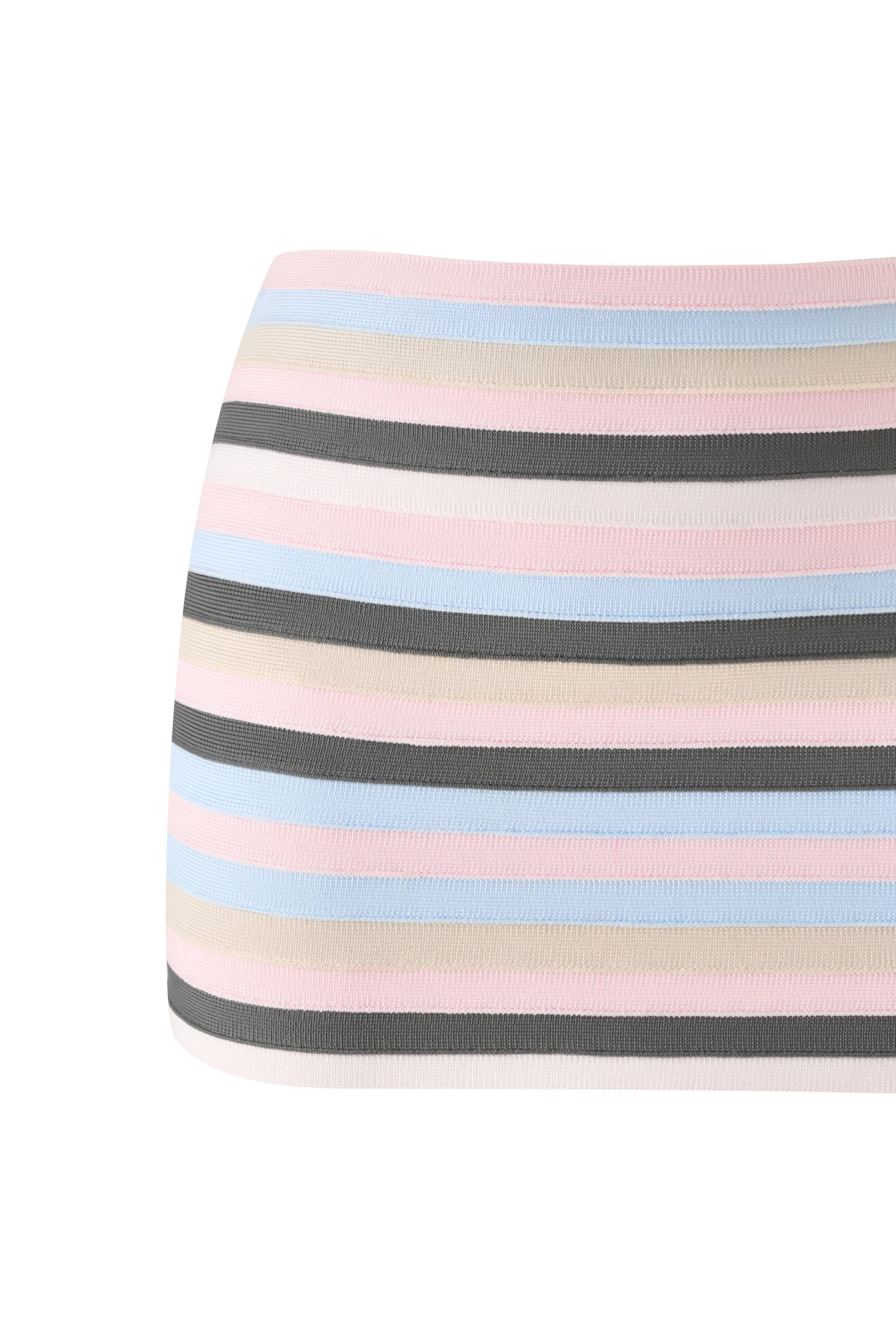 NYNA BANDAGE MINI SKIRT - BABY PINK
