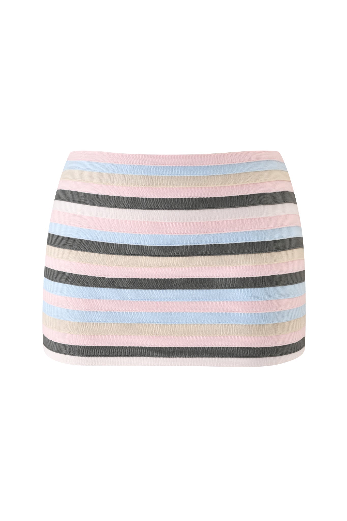 NYNA BANDAGE MINI SKIRT - BABY PINK