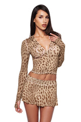 BLARE SKORT - BLAZE CHEETAH