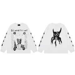 American ERD melancholy rich second-generation trendy brand cleanfit hem rolled edge long sleeved Vibe high street T-shirt couple style (10)