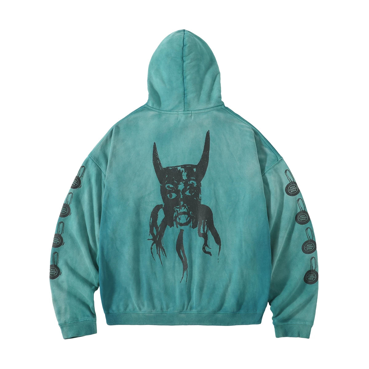Roaring little eyes ERD24SS melancholic rich second-generation washed cracked NTR alien Tauren hoodie