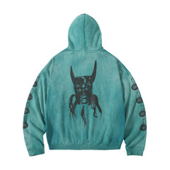 Roaring little eyes ERD24SS melancholic rich second-generation washed cracked NTR alien Tauren hoodie