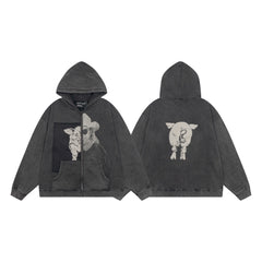 Erd hooded sweatshirt melancholic rich second-generation versatile loose hoodie trendy ins autumn/winter 2025 new European and American fashion brand (30)