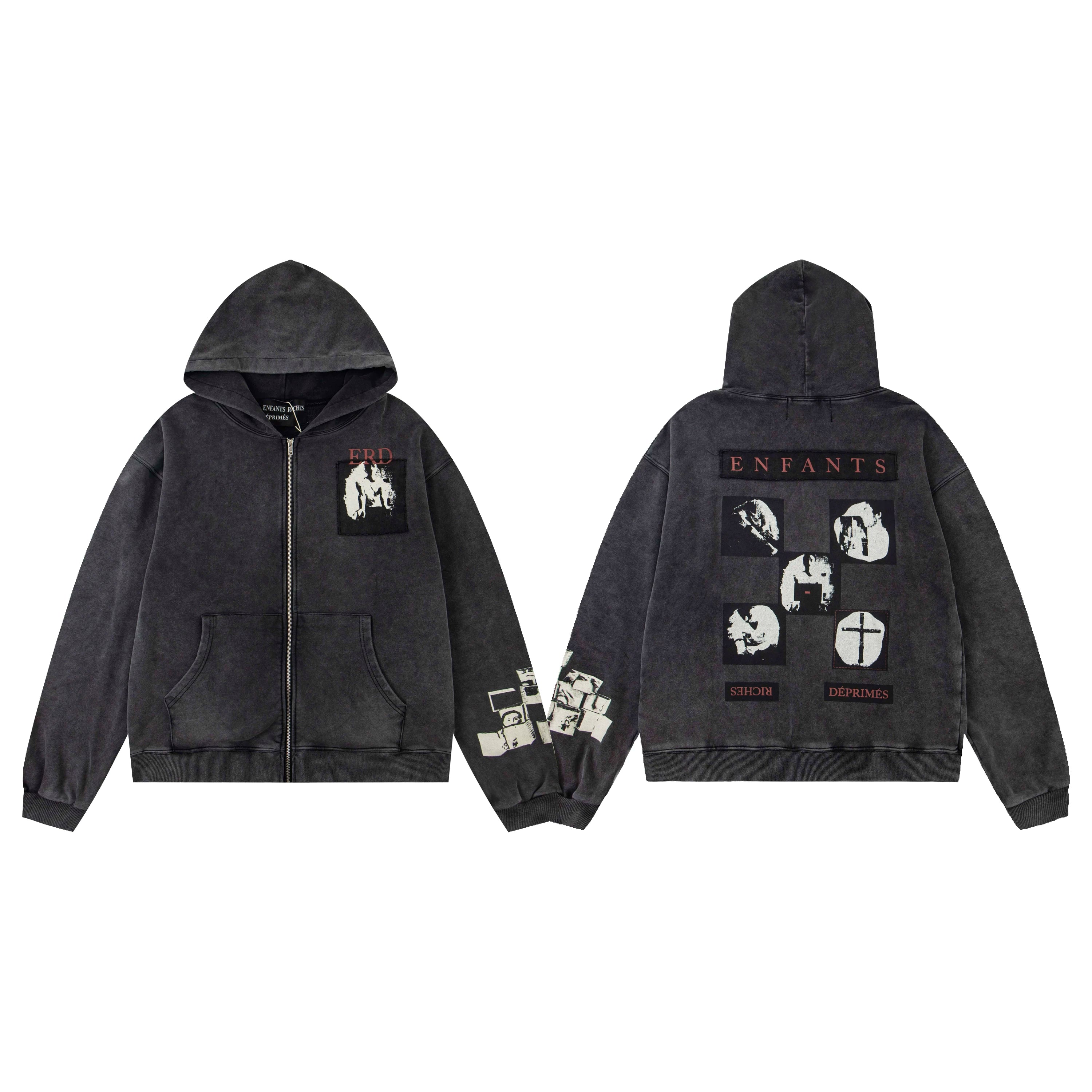 Erd hooded sweatshirt melancholic rich second-generation versatile loose hoodie trendy ins autumn/winter 2025 new European and American fashion brand (33)