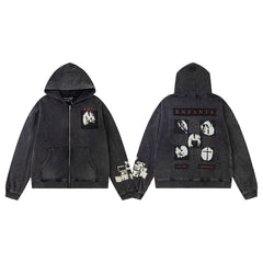 Erd hooded sweatshirt melancholic rich second-generation versatile loose hoodie trendy ins autumn/winter 2025 new European and American fashion brand (33)