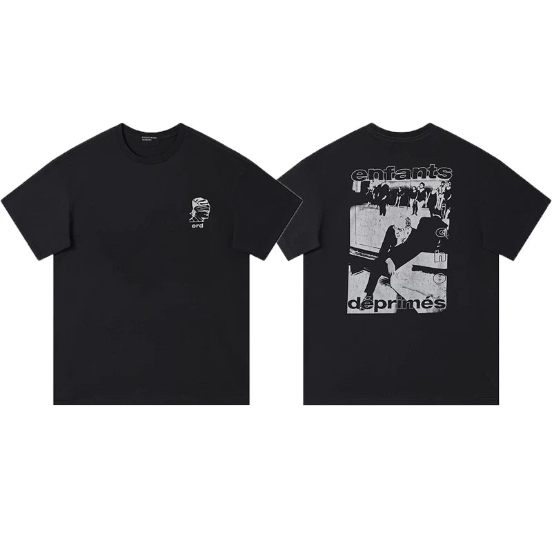 ERD melancholic rich second-generation washed old vtg short sleeved American trendy brand cleanfit heavyweight high street T-shirt for men (42)