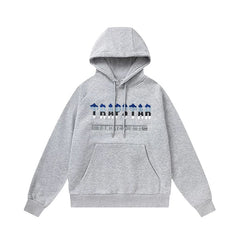 Trapstar autumn and winter casual sports suit hooded sweatshirt pants pullover simple letter drawstring top pants (2)
