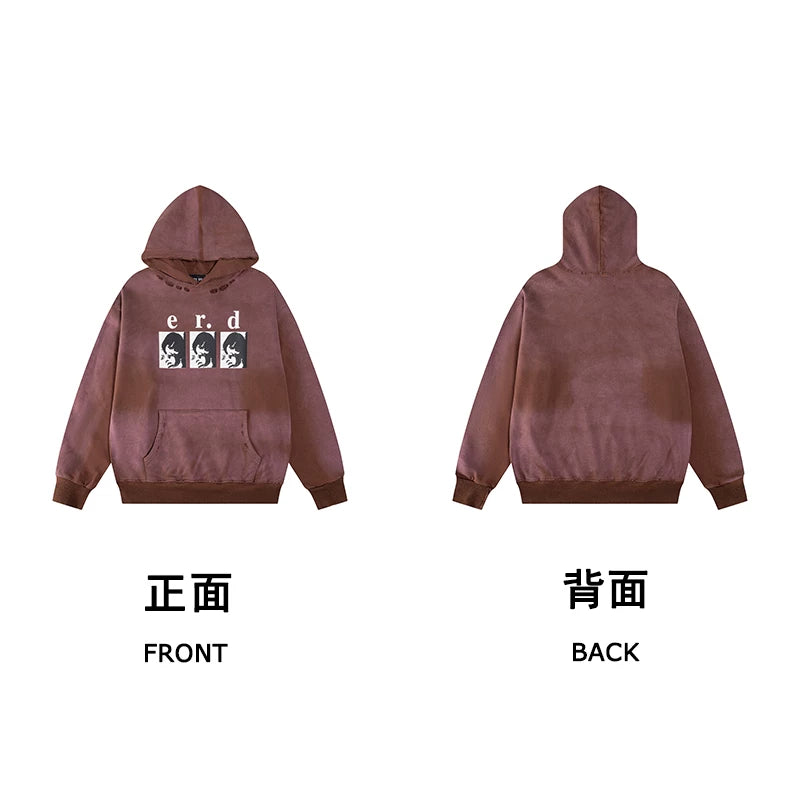 Erd hooded sweatshirt melancholic rich second-generation versatile loose hoodie trendy ins autumn/winter 2025 new European and American fashion brand (26)