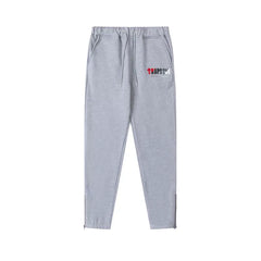 Trapstar autumn and winter casual sports suit hooded sweatshirt pants pullover simple letter drawstring top pants (12)