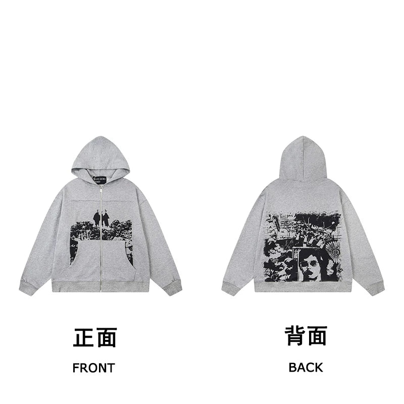 Erd hooded sweatshirt melancholic rich second-generation versatile loose hoodie trendy ins autumn/winter 2025 new European and American fashion brand (32)