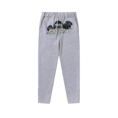 Trapstar niche trendy brand sweatshirt trousers sports leisure suit men and women couple autumn and winter plus velvet letter embroidery (35)