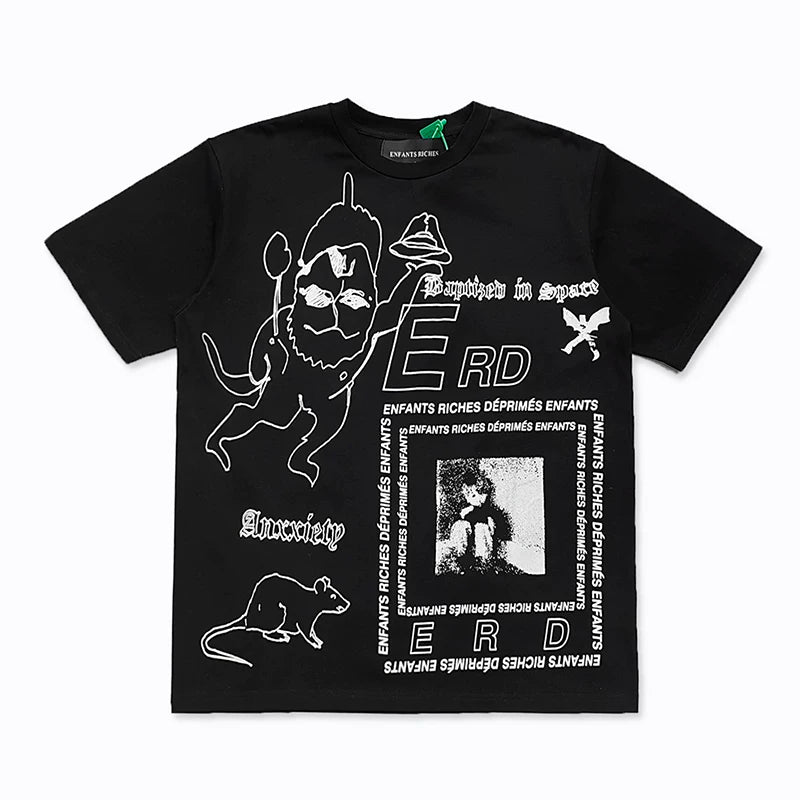 ERD melancholic rich second-generation washed old vtg short sleeved American trendy brand cleanfit heavyweight high street T-shirt for men (20)