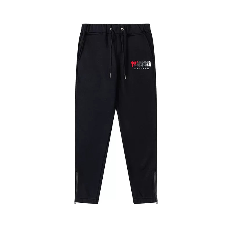 Trapstar autumn and winter casual sports suit hooded sweatshirt pants pullover simple letter drawstring top pants (13)
